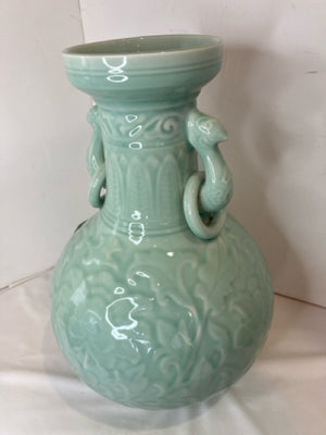 Aqua Ceramic Vase