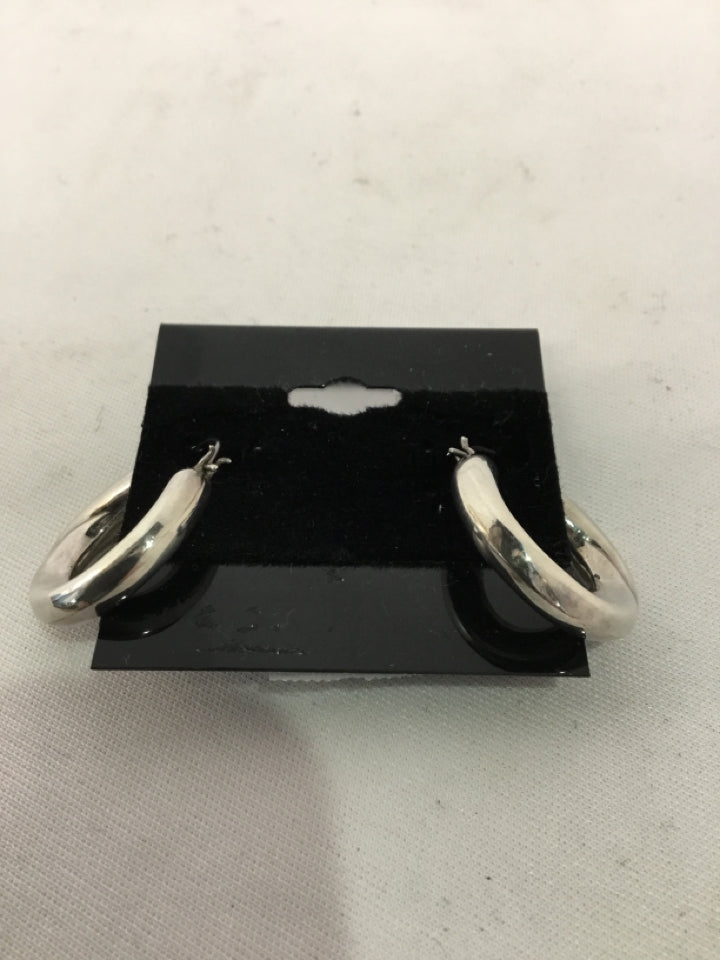 Metal Silver Earrings