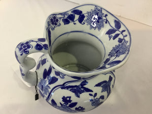 Vintage Blue/White Ceramic Pitcher
