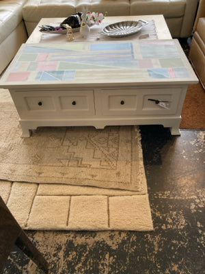 Original Painted Wood White Table