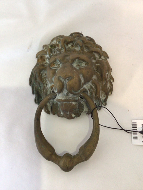 Vintage Brass Lion Door Knocker