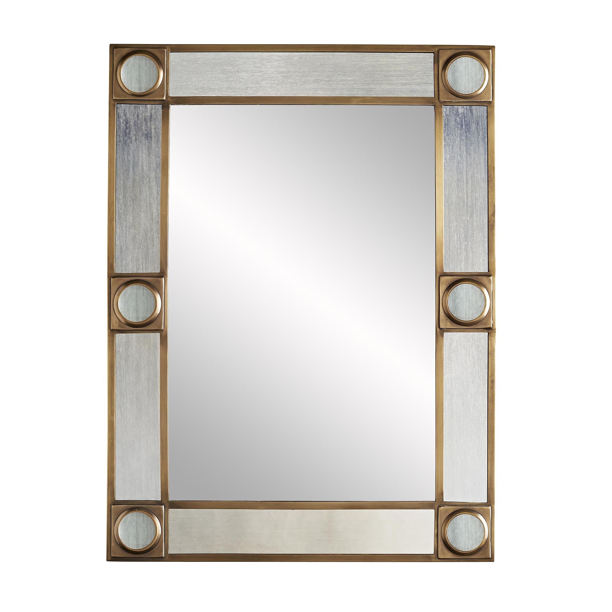 Arteriors Home Modern Antiqued Gold Metal Mirror AL7EGEUH