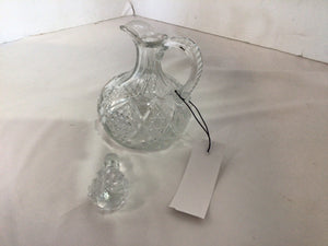 Clear Glass W/Stopper Decanter