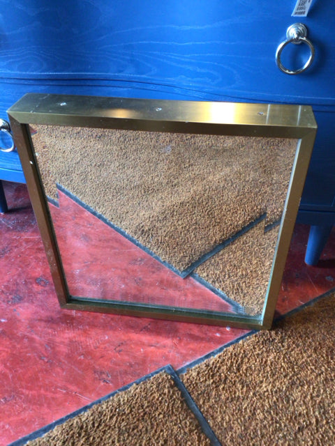 Gold Beveled Mirror