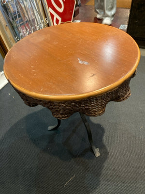 Side Wood/Metal As Is Brown Table