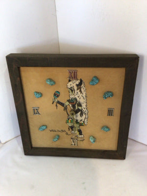 Native American Tan Man Clock