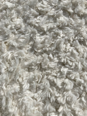 Safavieh Round Polyester Shag White Rug