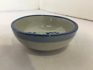 Gray/Blue Pottery Bowl
