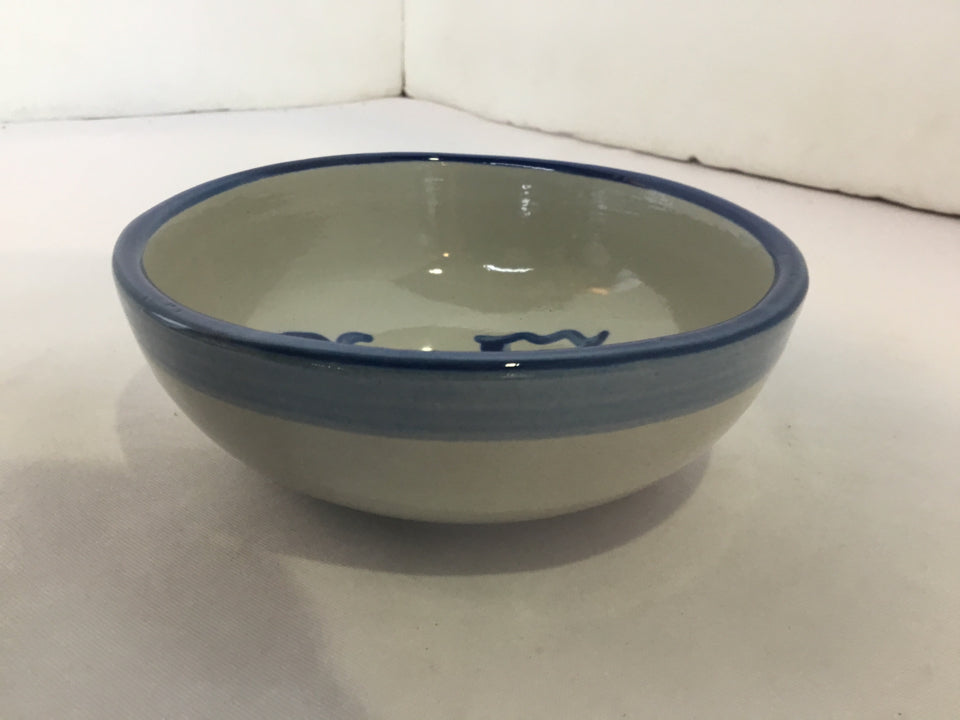 Gray/Blue Pottery Bowl