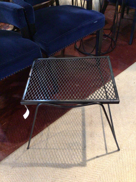 Wrought Iron Side/End Black Table