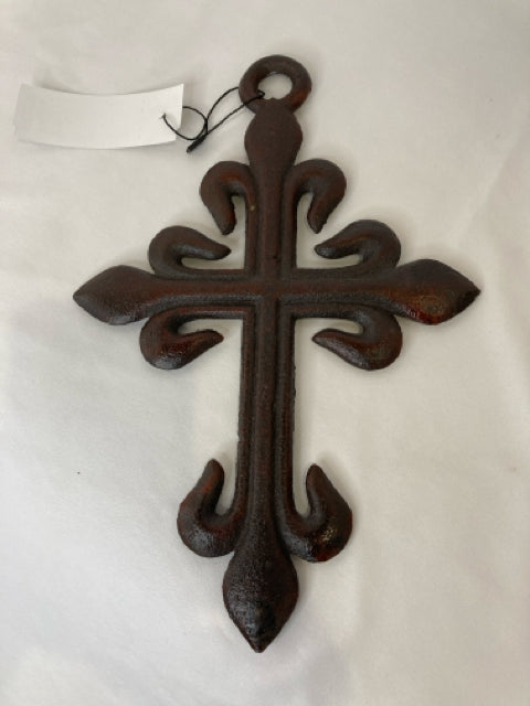 Metal Cross Rust Wall Decoration Art