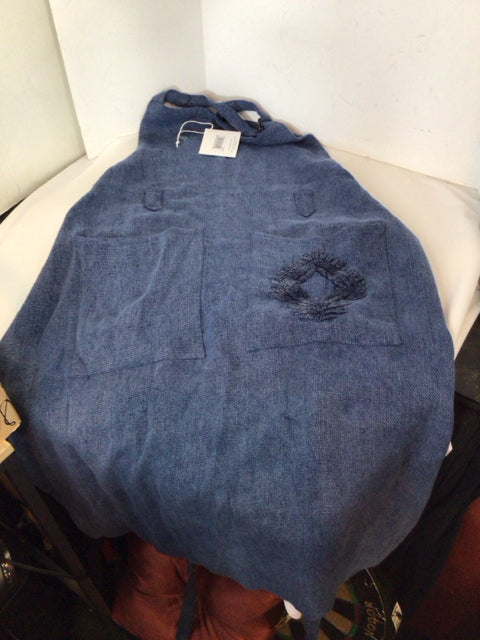Serena & Lily Blue Cotton Apron