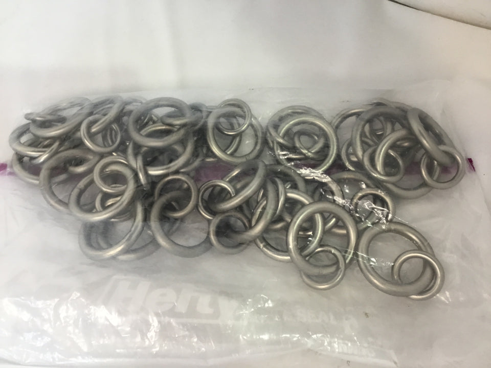 Silver Metal Round Drapery Hooks