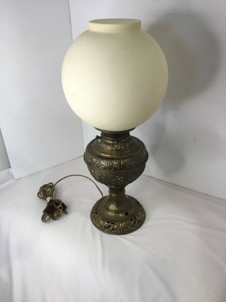 Vintage Victorian Brass Brass Electric Lamp
