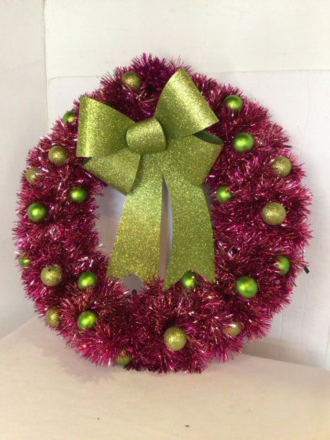Christmas Purple/Green Wreath Holiday Item