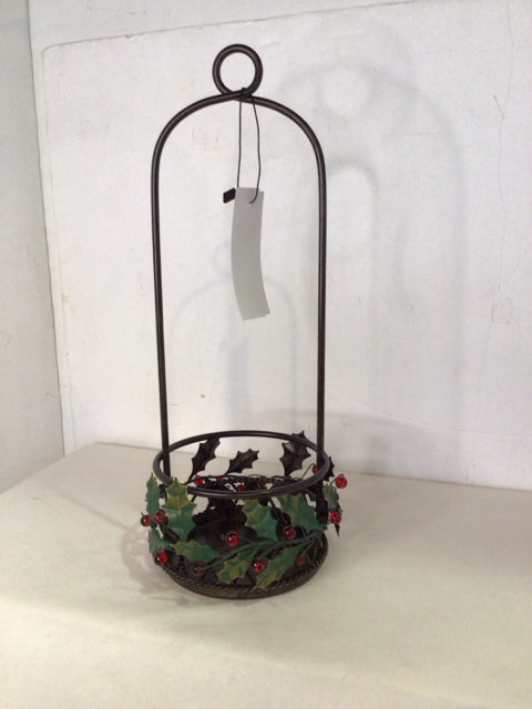 Partylite Lantern Black Metal w/Box Holiday Item