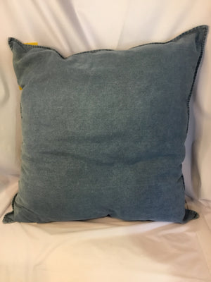 Blue Denim Pillow