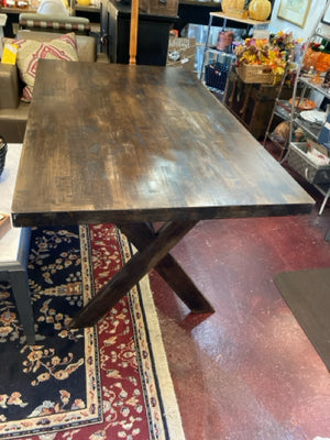 Restoration Hrd. Dining Wood Brown Table