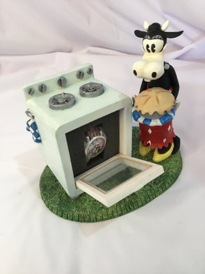 Disney Multi-Color Resin Stove Cow Figurine