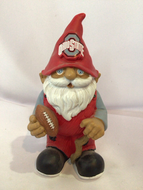 Forever Collectibles Red/Gray Resin Gnome OSU Figurine