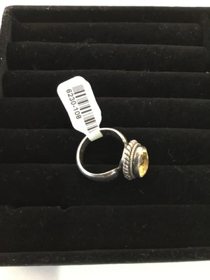 Silver Citrine Ring