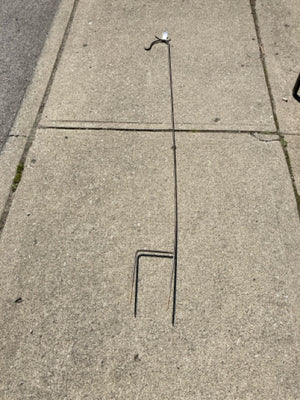 Black Iron Outdoor/Outside Shepard's Hook