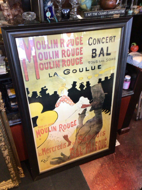 French Cream/Black Moulin Rouge Framed Art