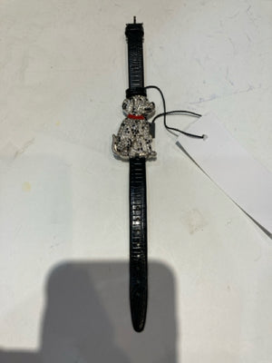 Black Rhinestone Dog Watch