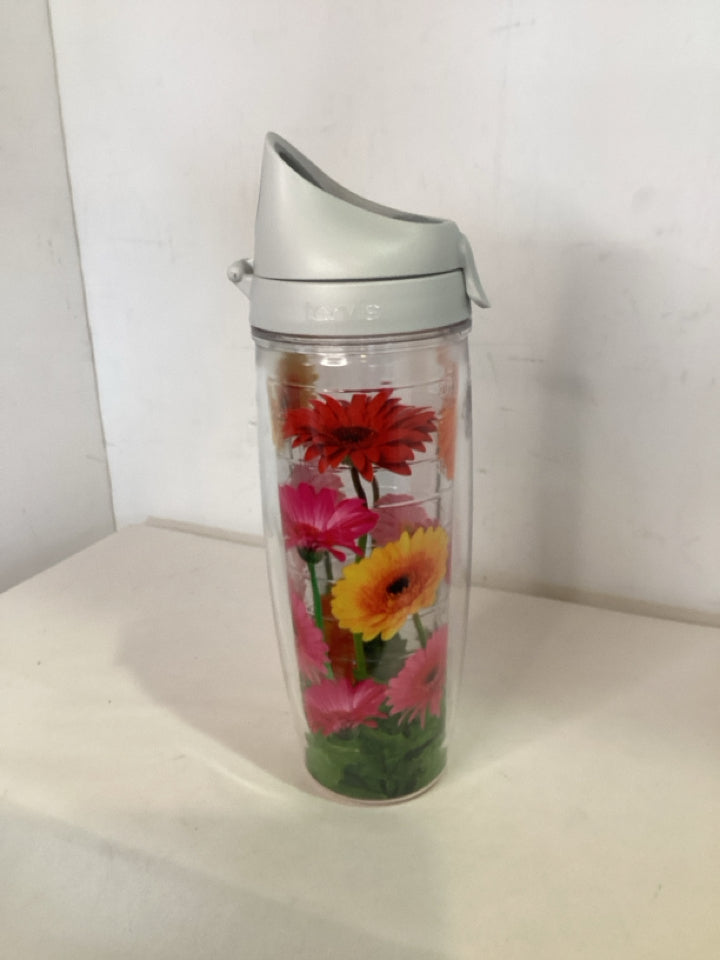 Tervis Travel Multi Plastic Flowers Mug