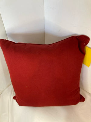 Red Cotton Down Filled Pillow
