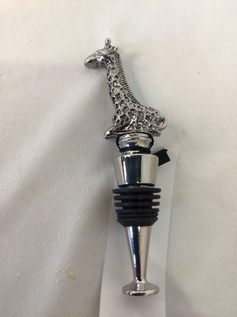 Metal Giraffe Wine Acces.