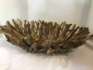 Creative Co-op Brown Wood Bowl