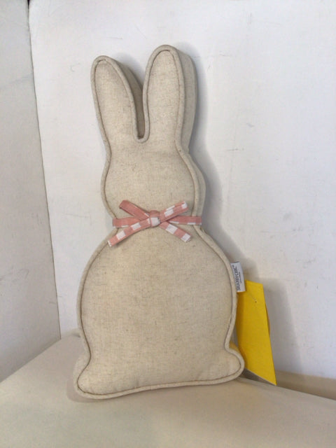 Shabby Chic White Bunny Pillow