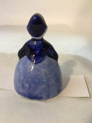 Dutch Ceramic Bell Girl Figurine