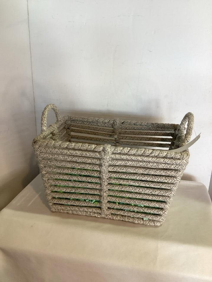 Gray Rope Basket