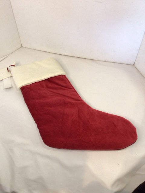 Stocking Red Velvet Holiday Item
