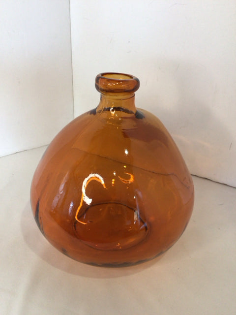 Orange Glass Bottle