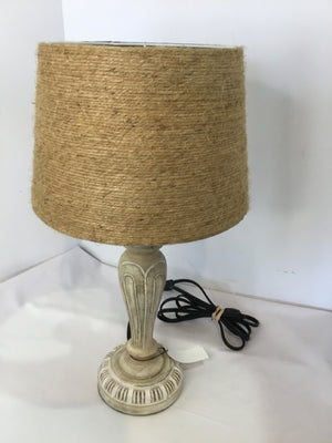 Rustic Tan Burlap Lamp