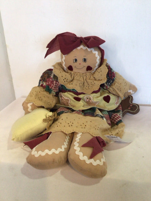 Doll Brown Gingerbread Girl Holiday Item