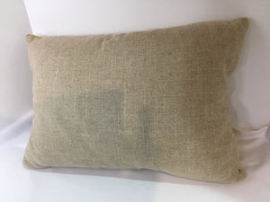 Down Gold/Gray Polyester Pillow