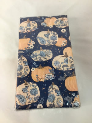 Clementine Blue/Orange Pumpkin Napkins