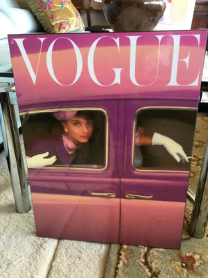 Pink/Purple Lacquer Woman Vogue Stretch Canvas Art