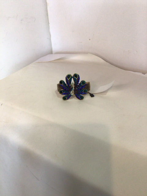Metal Blue/Green Peacock Multi Bracelet