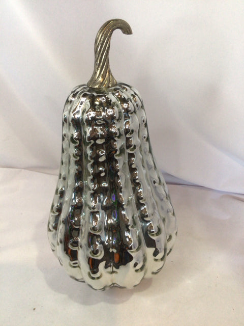 Silver Glass Gourd Holiday Item