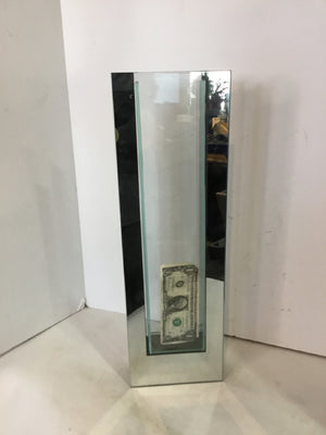 Glass Mirror Tall Rectangular Vase