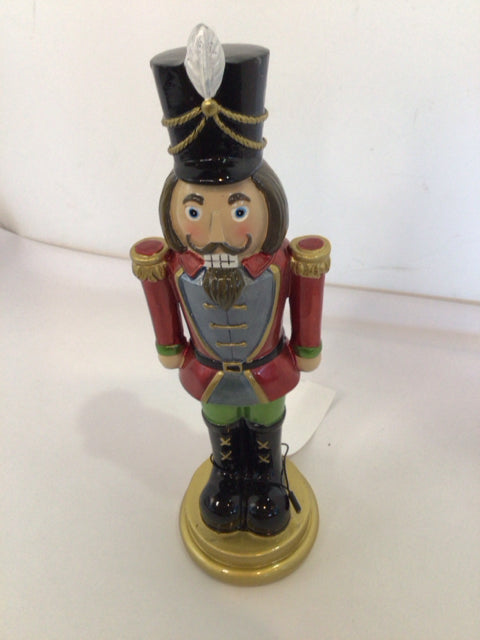 Nutcracker Red/Black Resin Holiday Item