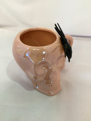 Mug Pink Ceramic Skull Holiday Item