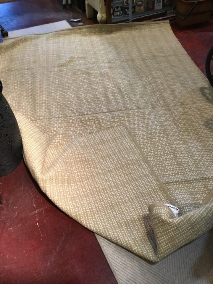 Woven Cotton Tan/White Rug