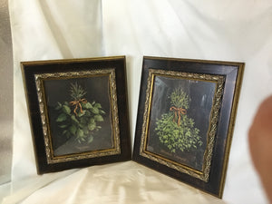 Botanical Black Pair Framed Art