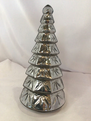 Silver Mercury Glass Christmas Tree Holiday Item